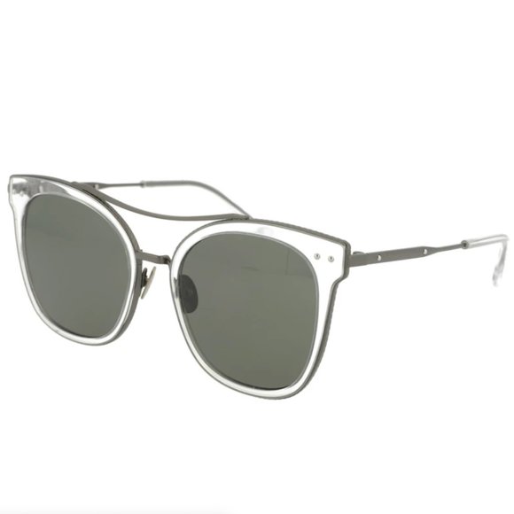 Bottega Veneta Unisex Grey Cat Eye Sunglasses!